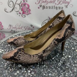 Calvin Klein heels kitten heel Snakeskin Print Heels brand new with tags